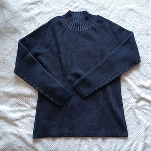 MAGASCHONI Wool Blend Long Sleeved Top NWT | Black and Silver | Size Large